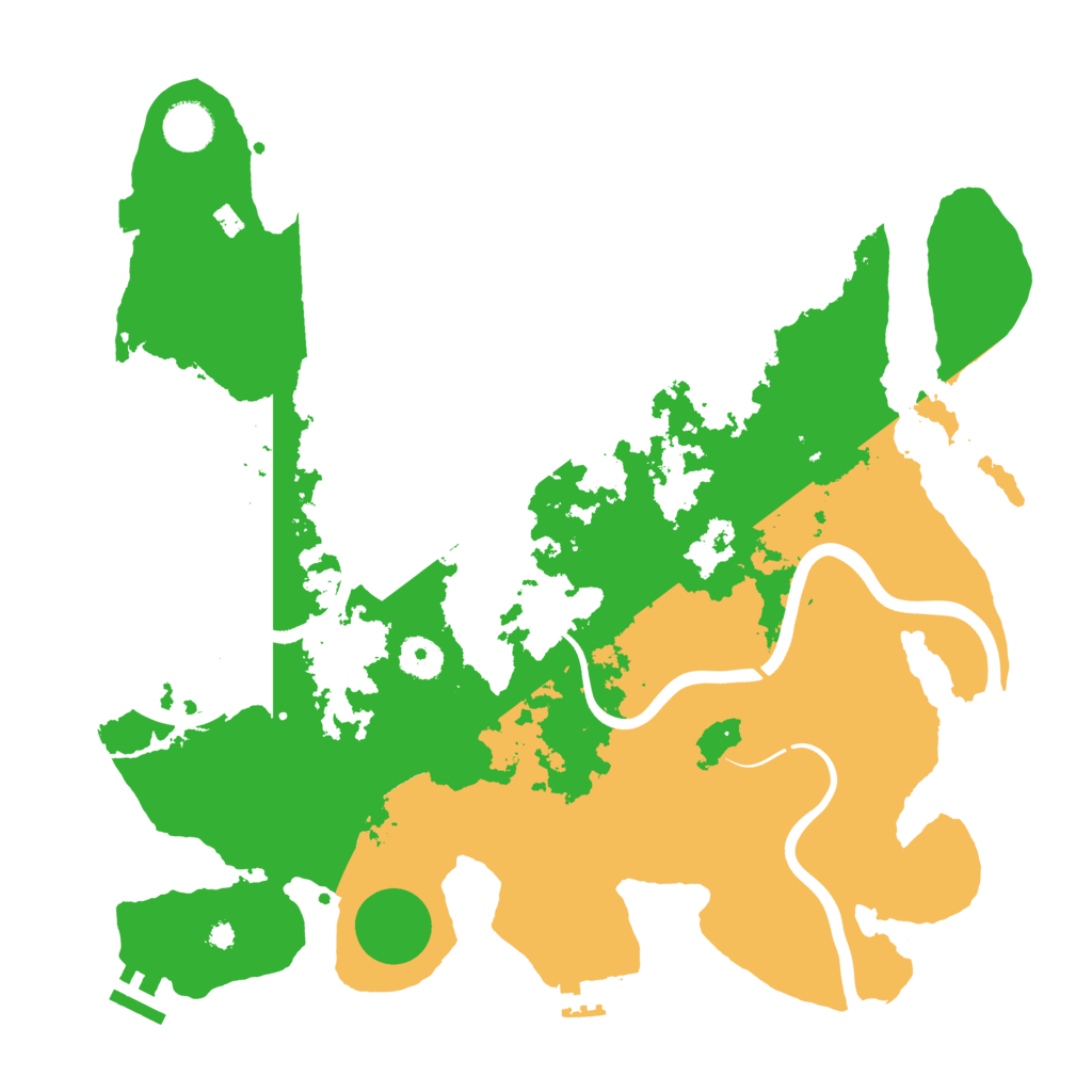 Biome Rust Map: Procedural Map, Size: 3800, Seed: 319058710