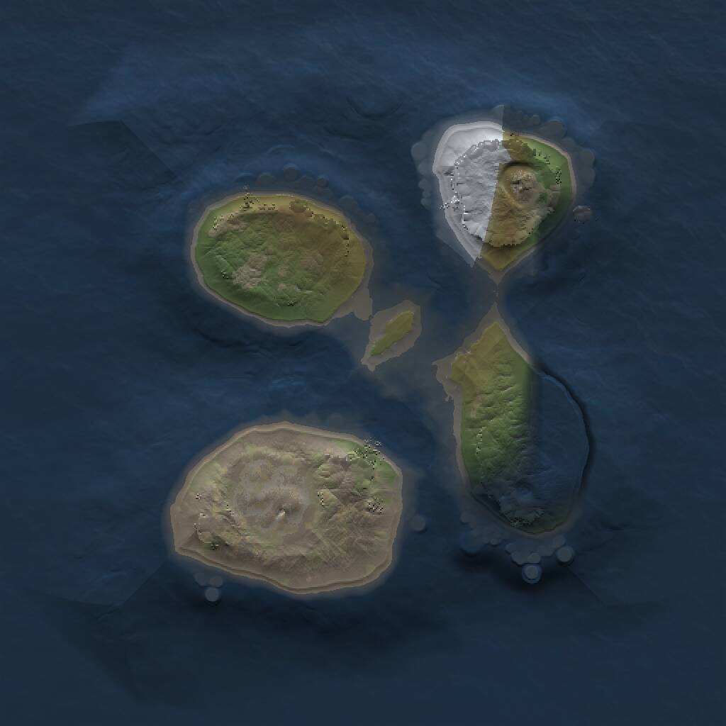 Rust Map: Procedural Map, Size: 1500, Seed: 688451489, 1 Monuments