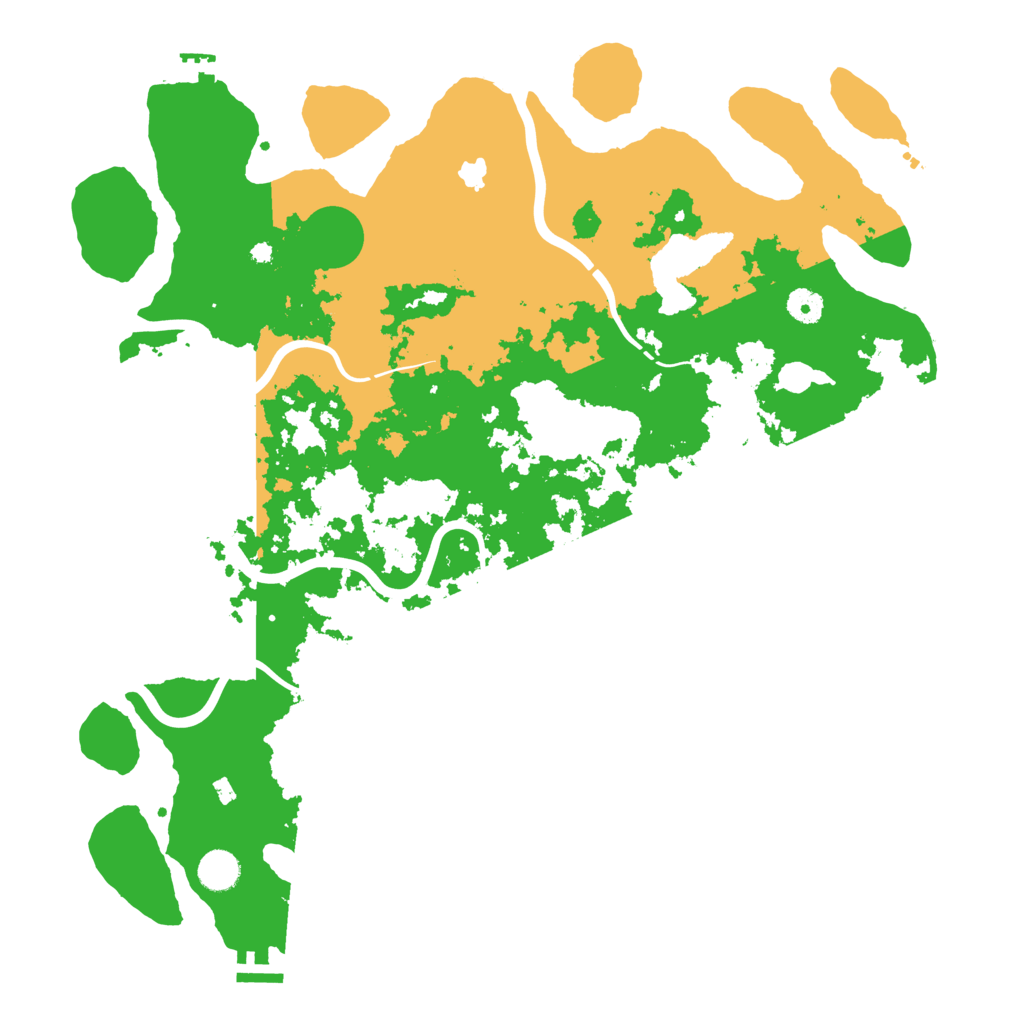 Biome Rust Map: Procedural Map, Size: 4350, Seed: 551070029