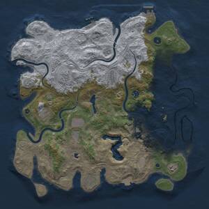 Thumbnail Rust Map: Procedural Map, Size: 4250, Seed: 90688051, 15 Monuments
