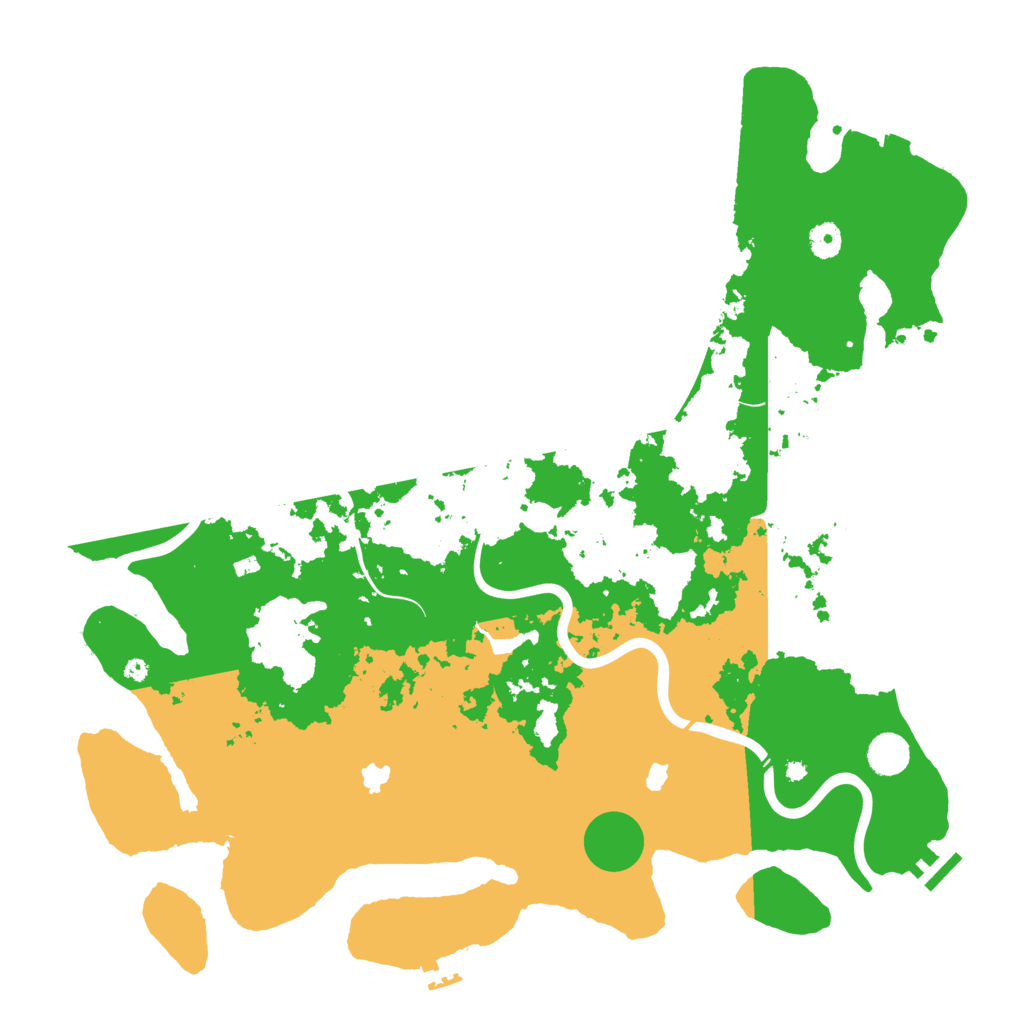 Biome Rust Map: Procedural Map, Size: 4500, Seed: 335458688