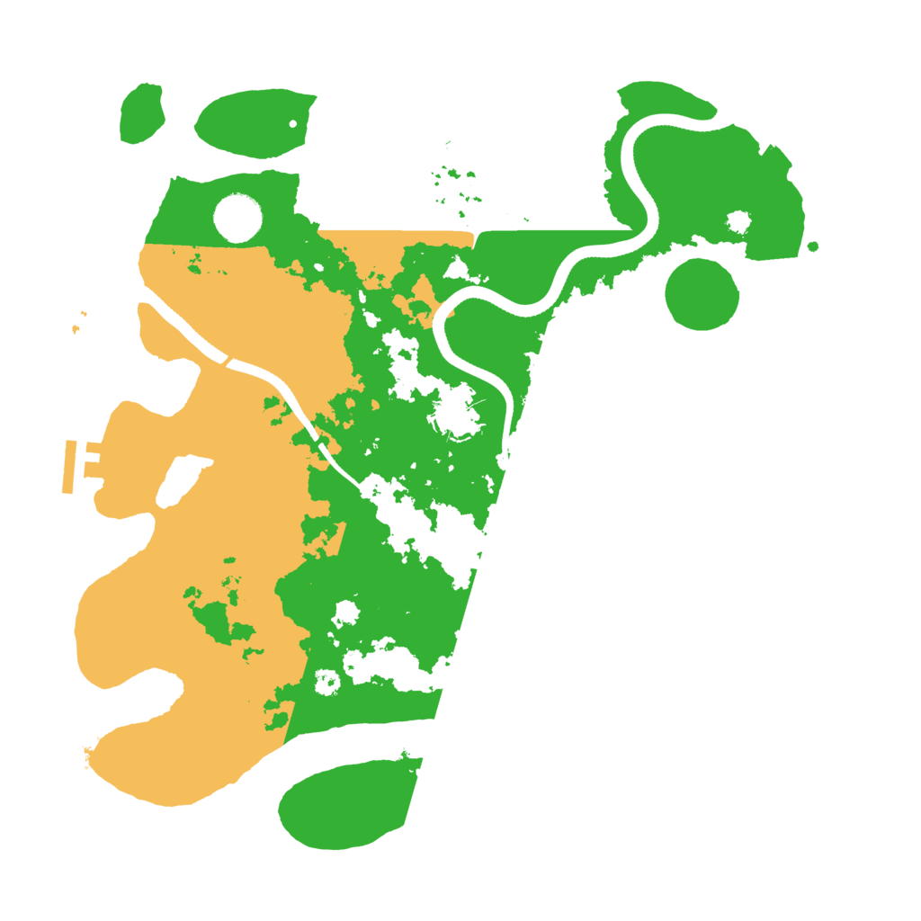 Biome Rust Map: Procedural Map, Size: 3500, Seed: 931724298