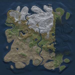 Thumbnail Rust Map: Procedural Map, Size: 4250, Seed: 447205879, 17 Monuments