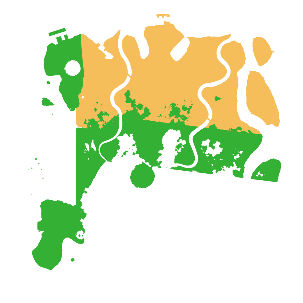 Biome Rust Map: Procedural Map, Size: 3500, Seed: 465110556