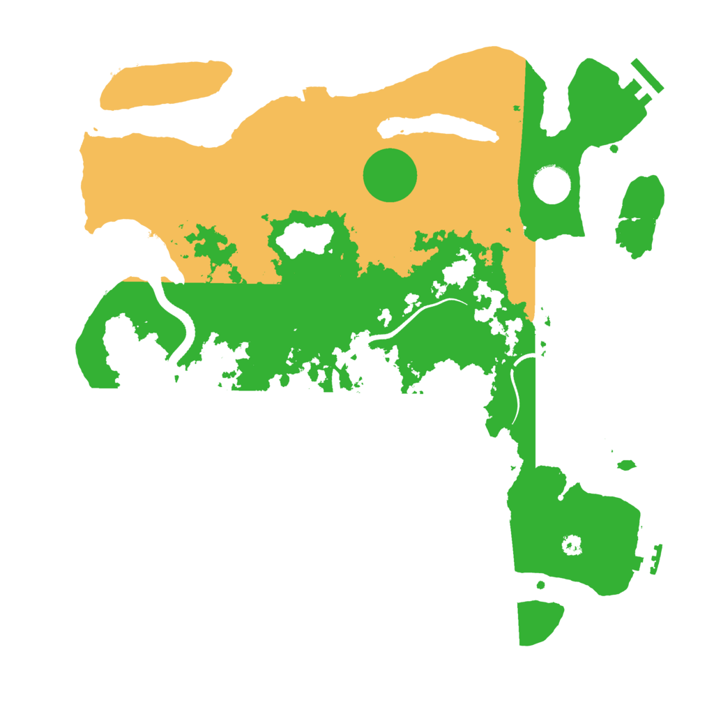 Biome Rust Map: Procedural Map, Size: 3500, Seed: 1847617566