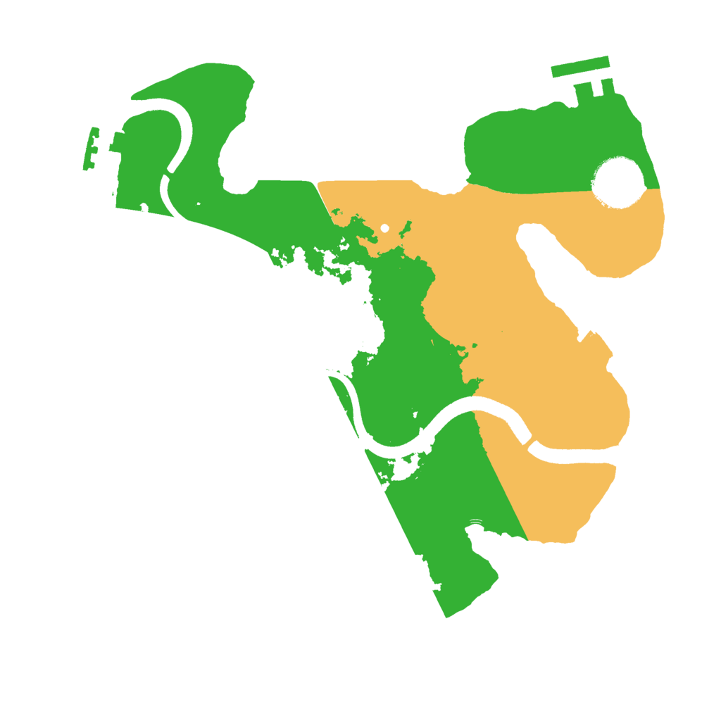 Biome Rust Map: Procedural Map, Size: 2500, Seed: 297977615
