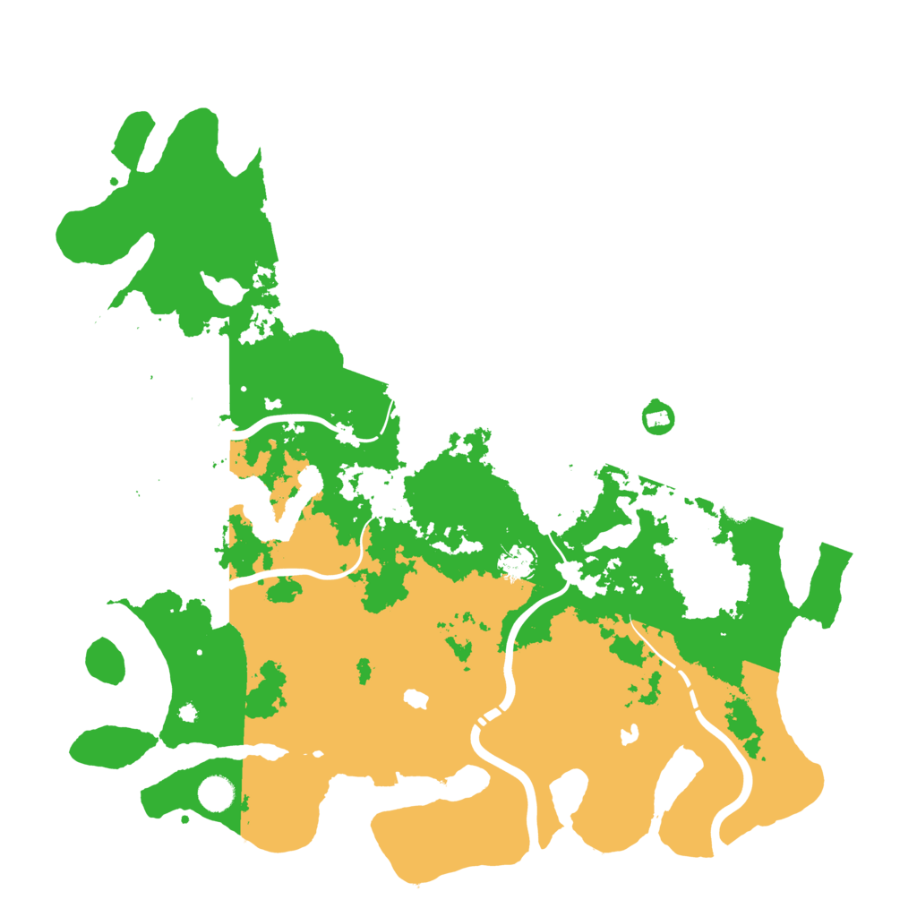Biome Rust Map: Procedural Map, Size: 4500, Seed: 3487548