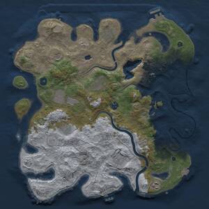 Thumbnail Rust Map: Procedural Map, Size: 4000, Seed: 1516113169, 15 Monuments