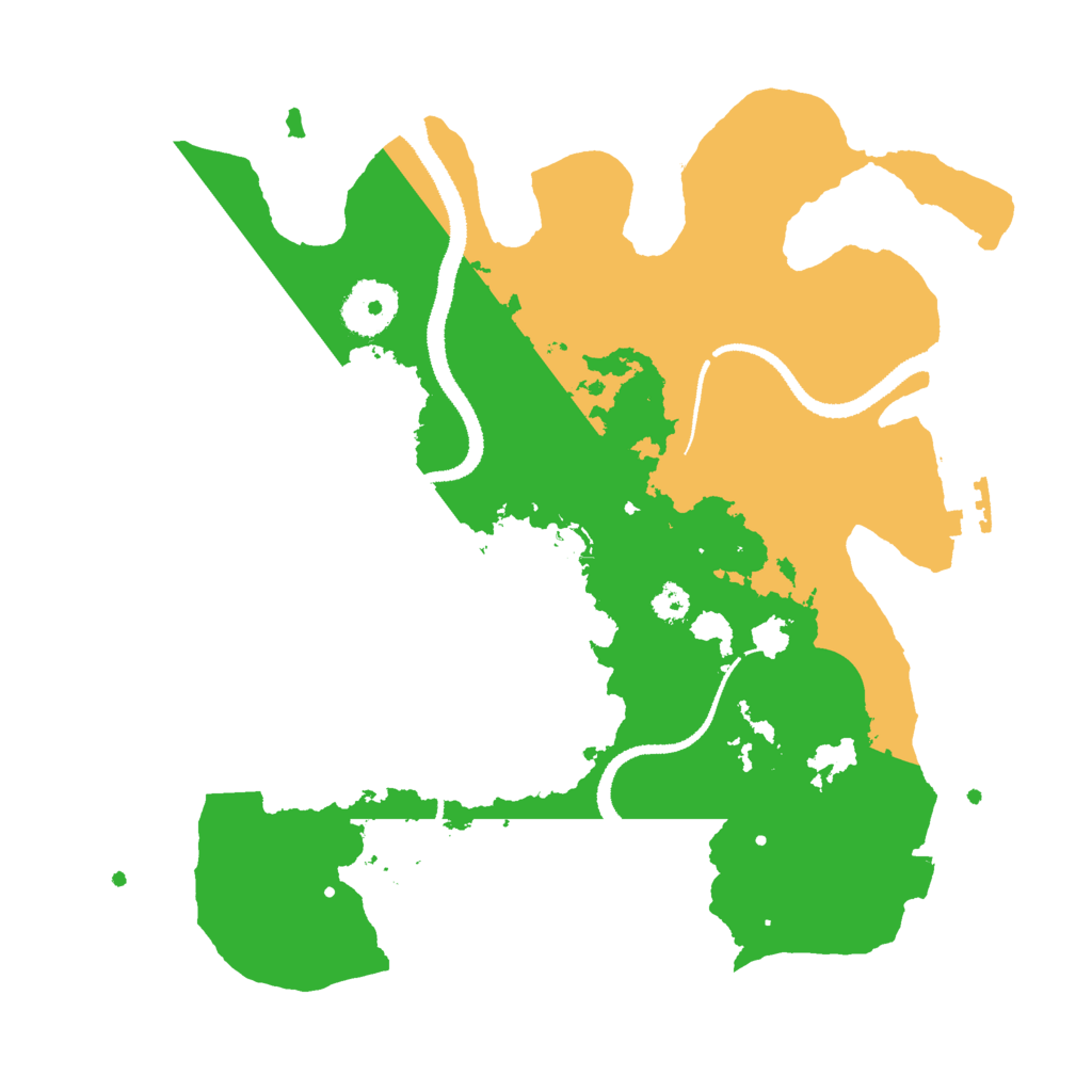 Biome Rust Map: Procedural Map, Size: 3000, Seed: 895545629