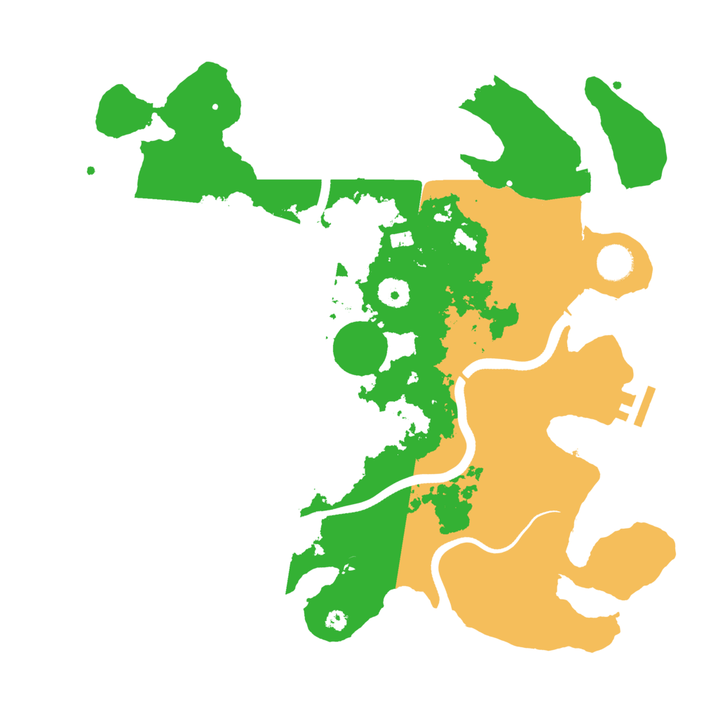 Biome Rust Map: Procedural Map, Size: 3500, Seed: 2146380764