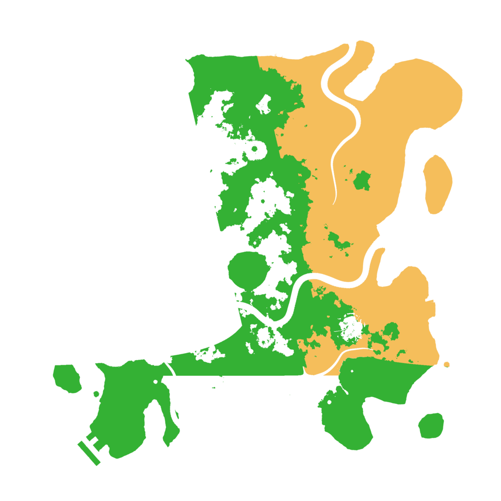 Biome Rust Map: Procedural Map, Size: 3500, Seed: 40883241