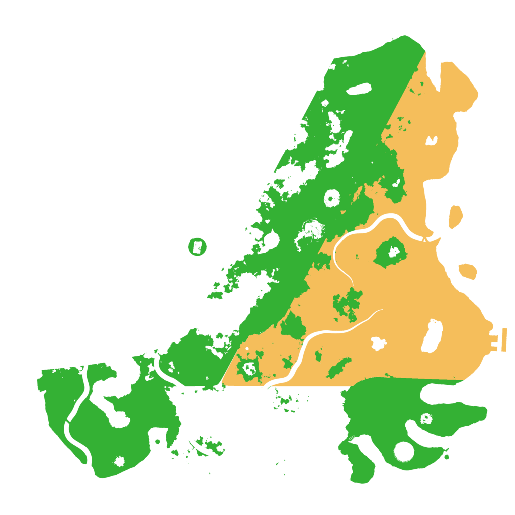 Biome Rust Map: Procedural Map, Size: 4500, Seed: 773093215