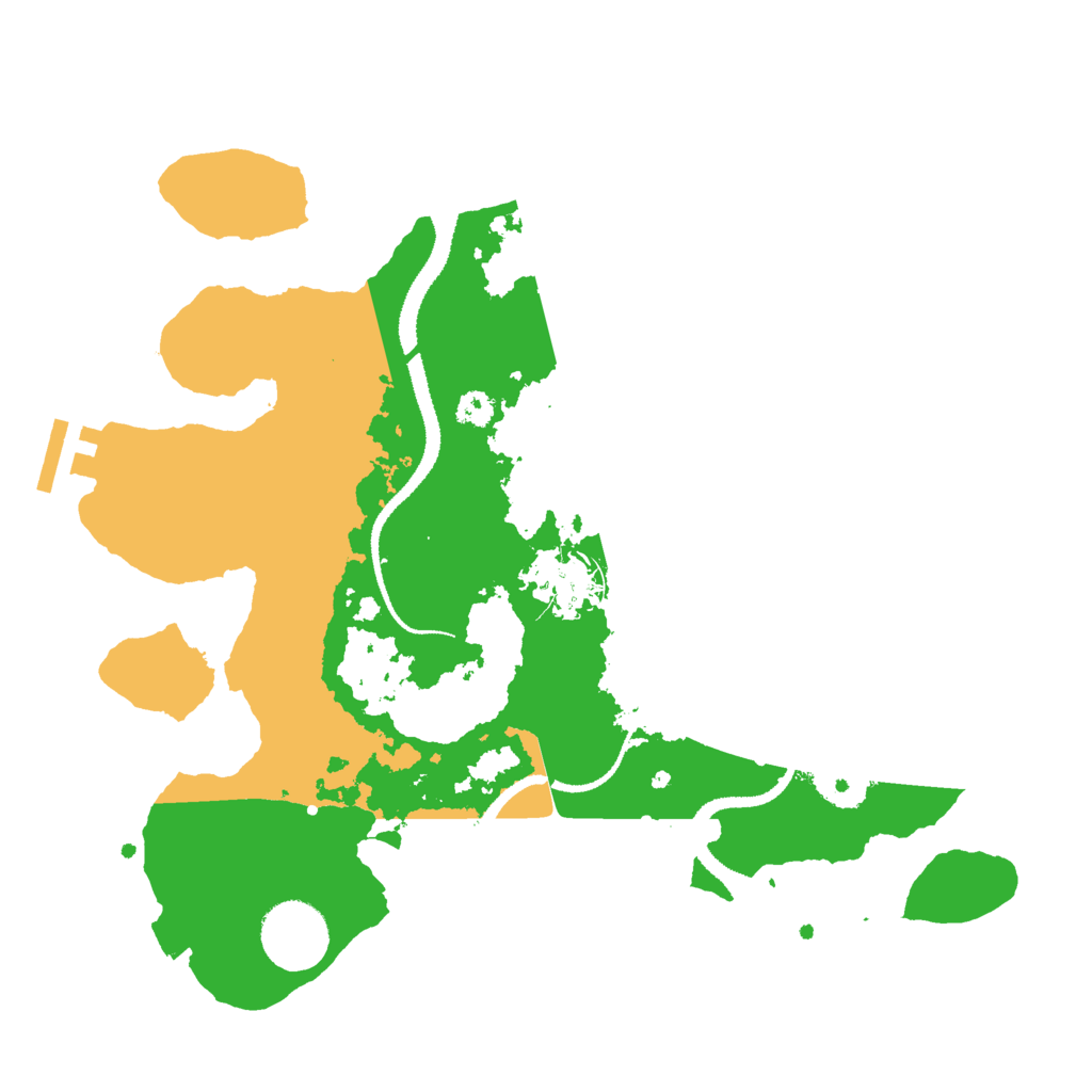 Biome Rust Map: Procedural Map, Size: 3000, Seed: 604671862