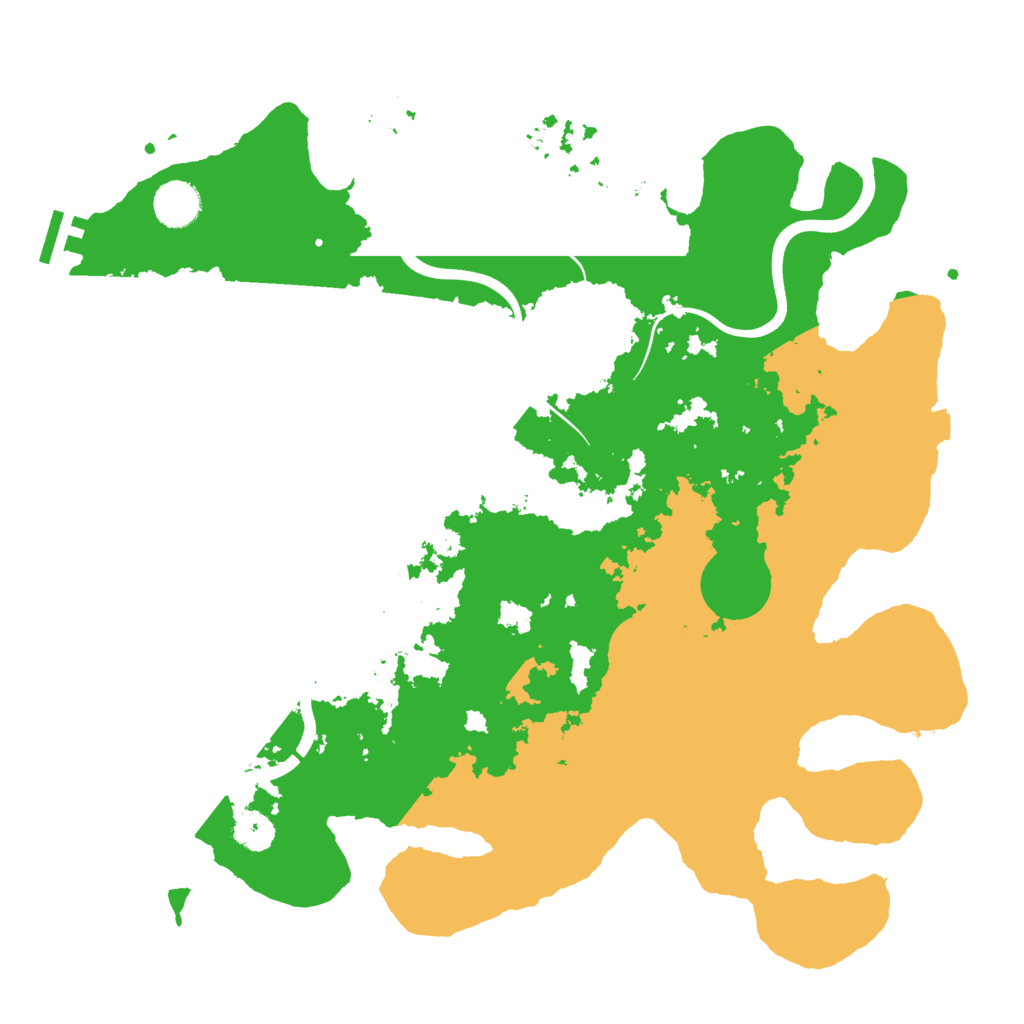 Biome Rust Map: Procedural Map, Size: 3844, Seed: 2142959860