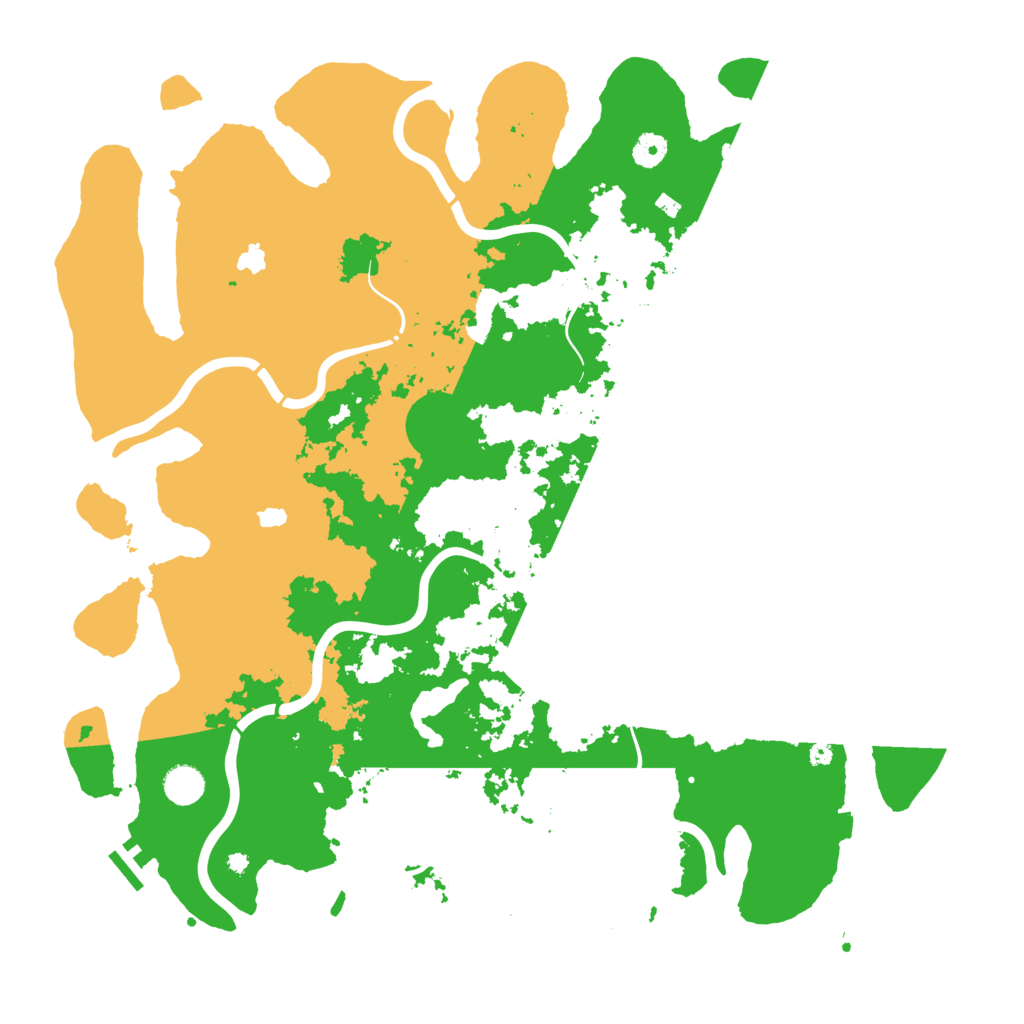 Biome Rust Map: Procedural Map, Size: 4500, Seed: 153274