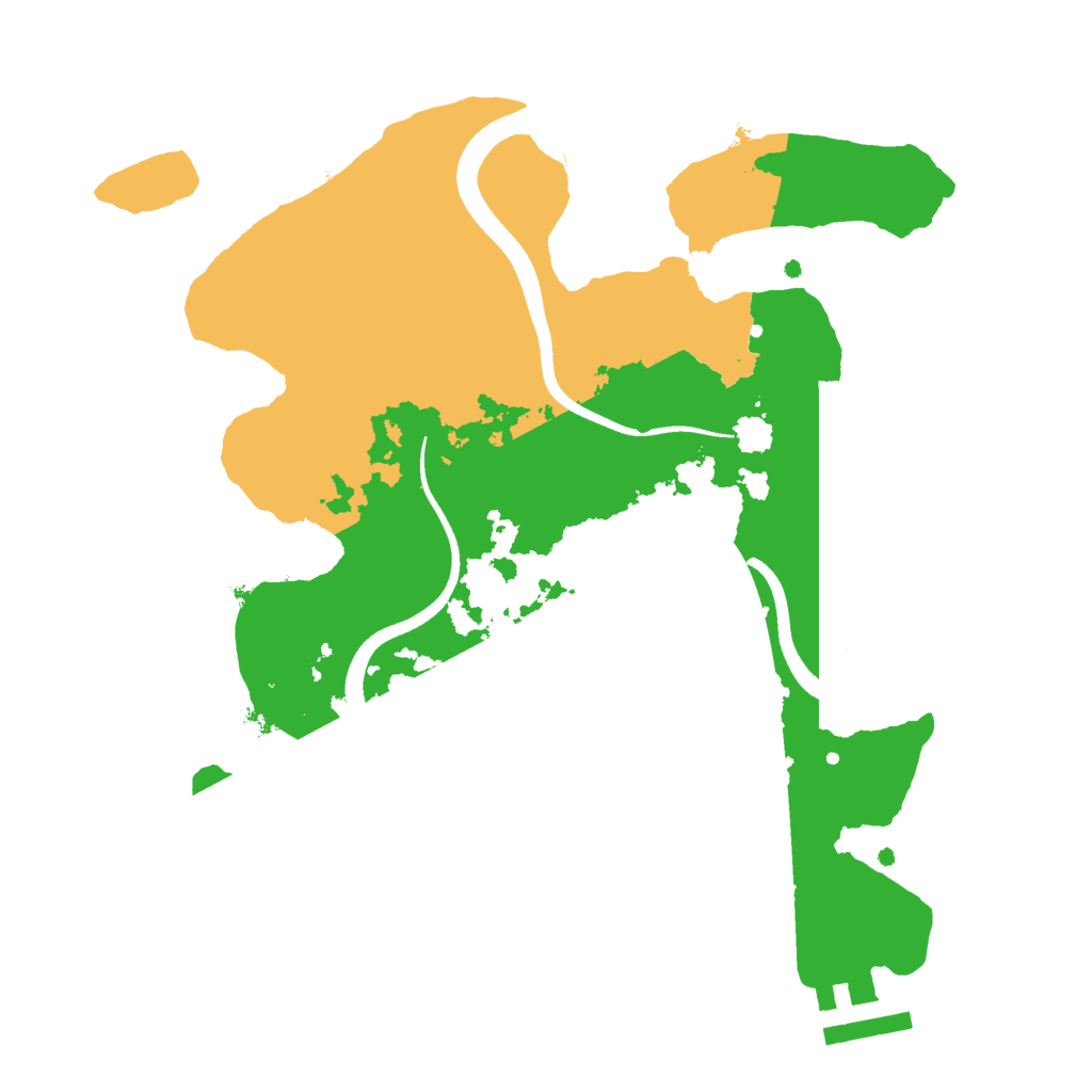 Biome Rust Map: Procedural Map, Size: 2500, Seed: 1708830948