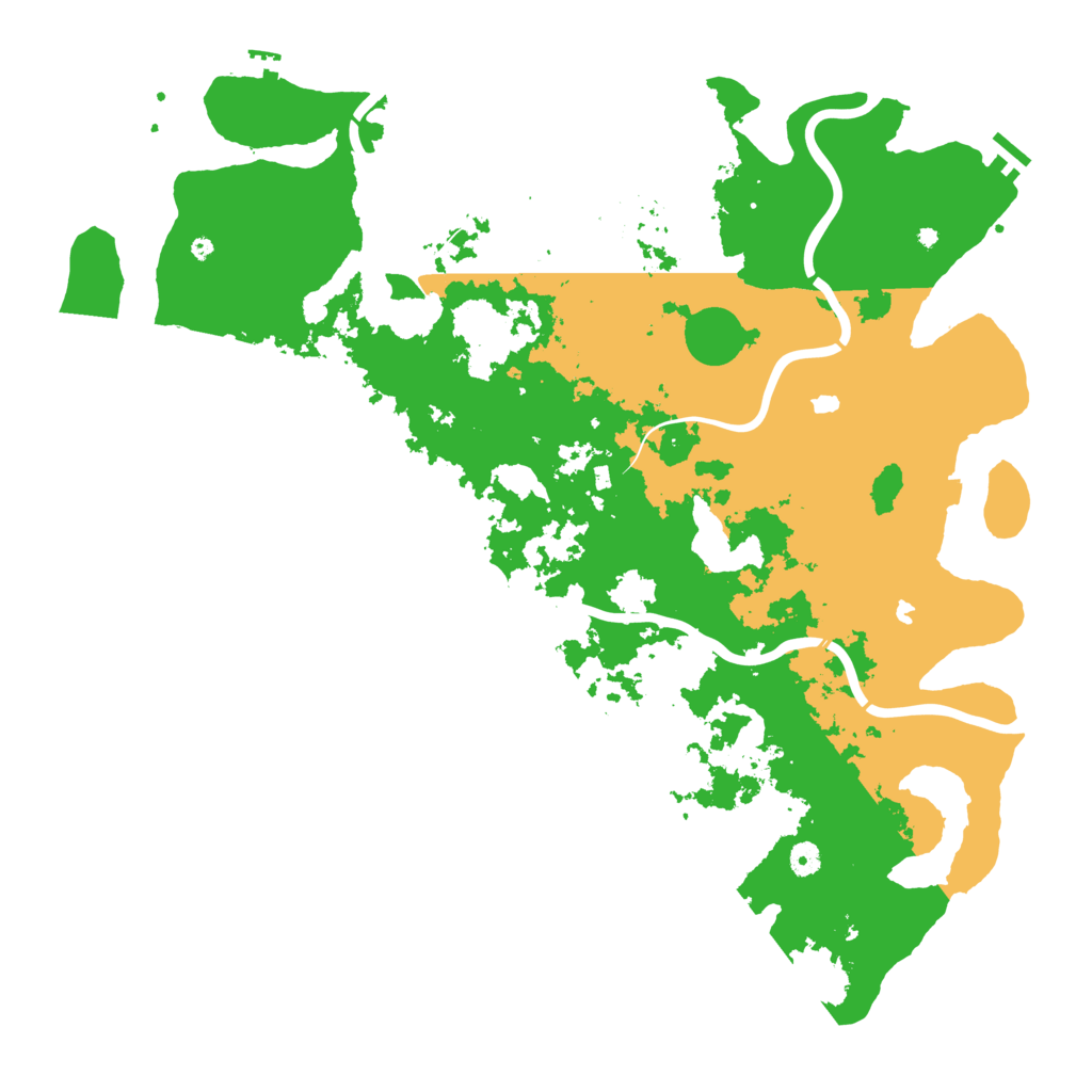 Biome Rust Map: Procedural Map, Size: 5000, Seed: 160430356