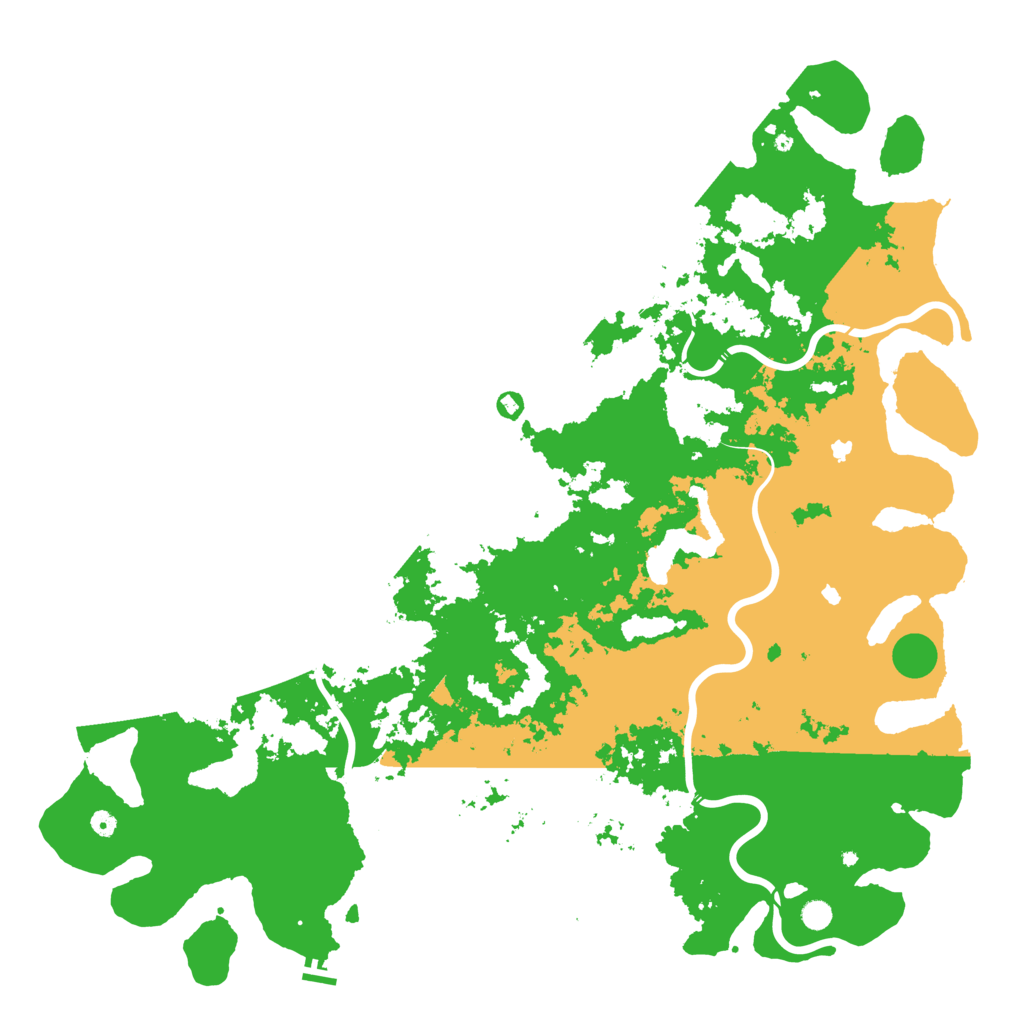 Biome Rust Map: Procedural Map, Size: 6000, Seed: 1798913599