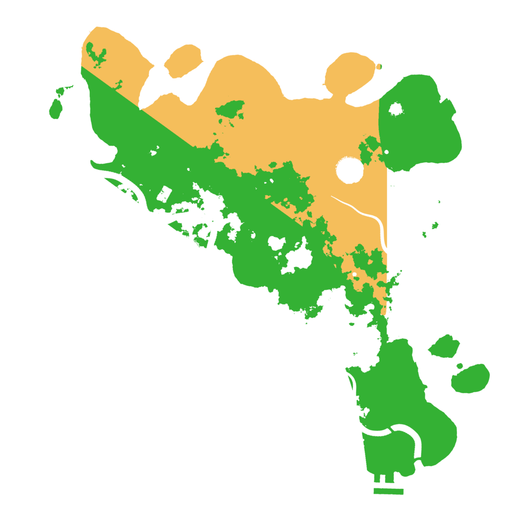 Biome Rust Map: Procedural Map, Size: 3500, Seed: 530999982