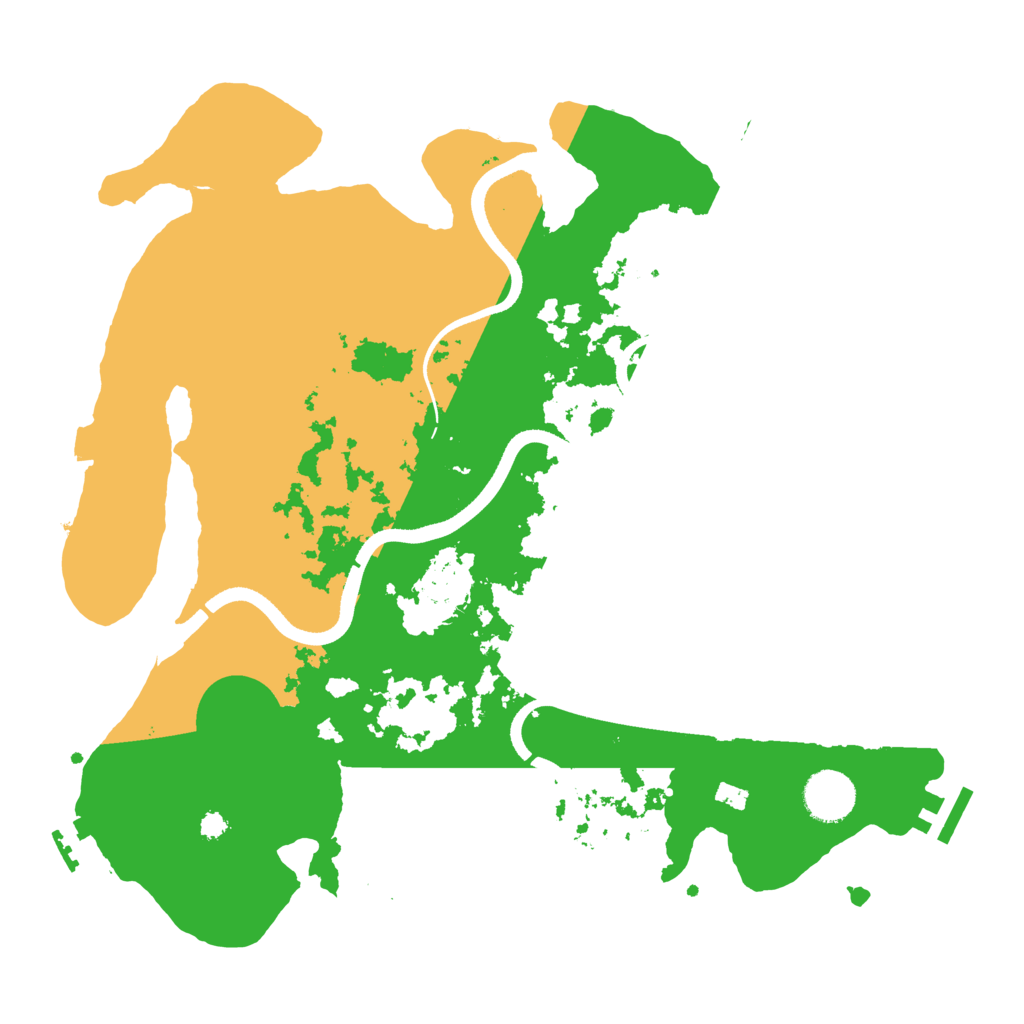 Biome Rust Map: Procedural Map, Size: 3500, Seed: 114290627