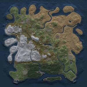 Thumbnail Rust Map: Procedural Map, Size: 4250, Seed: 78159138, 19 Monuments
