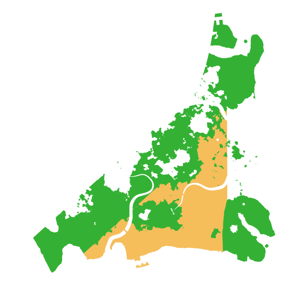 Biome Rust Map: Procedural Map, Size: 3500, Seed: 2078740279