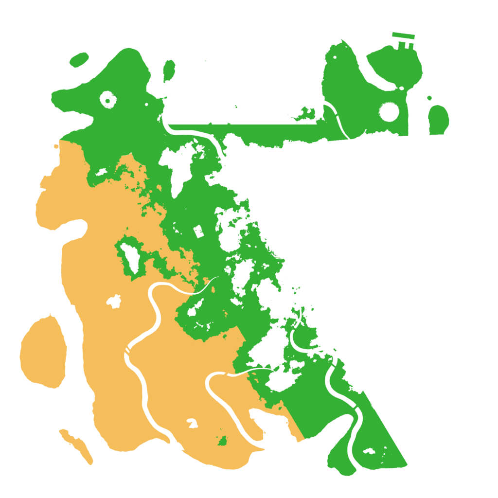 Biome Rust Map: Procedural Map, Size: 4500, Seed: 198565