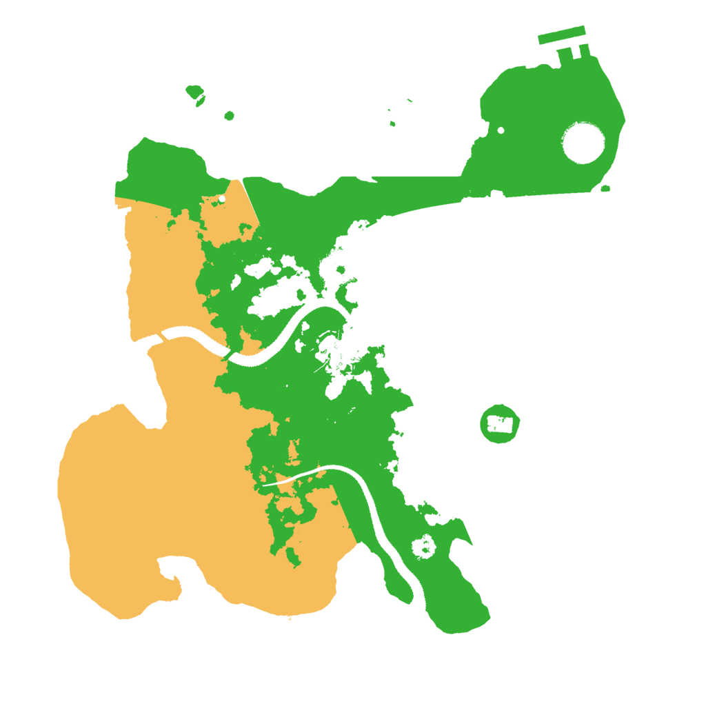 Biome Rust Map: Procedural Map, Size: 3000, Seed: 26527