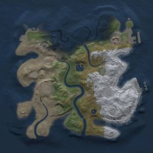 Thumbnail Rust Map: Procedural Map, Size: 2800, Seed: 555250370, 9 Monuments
