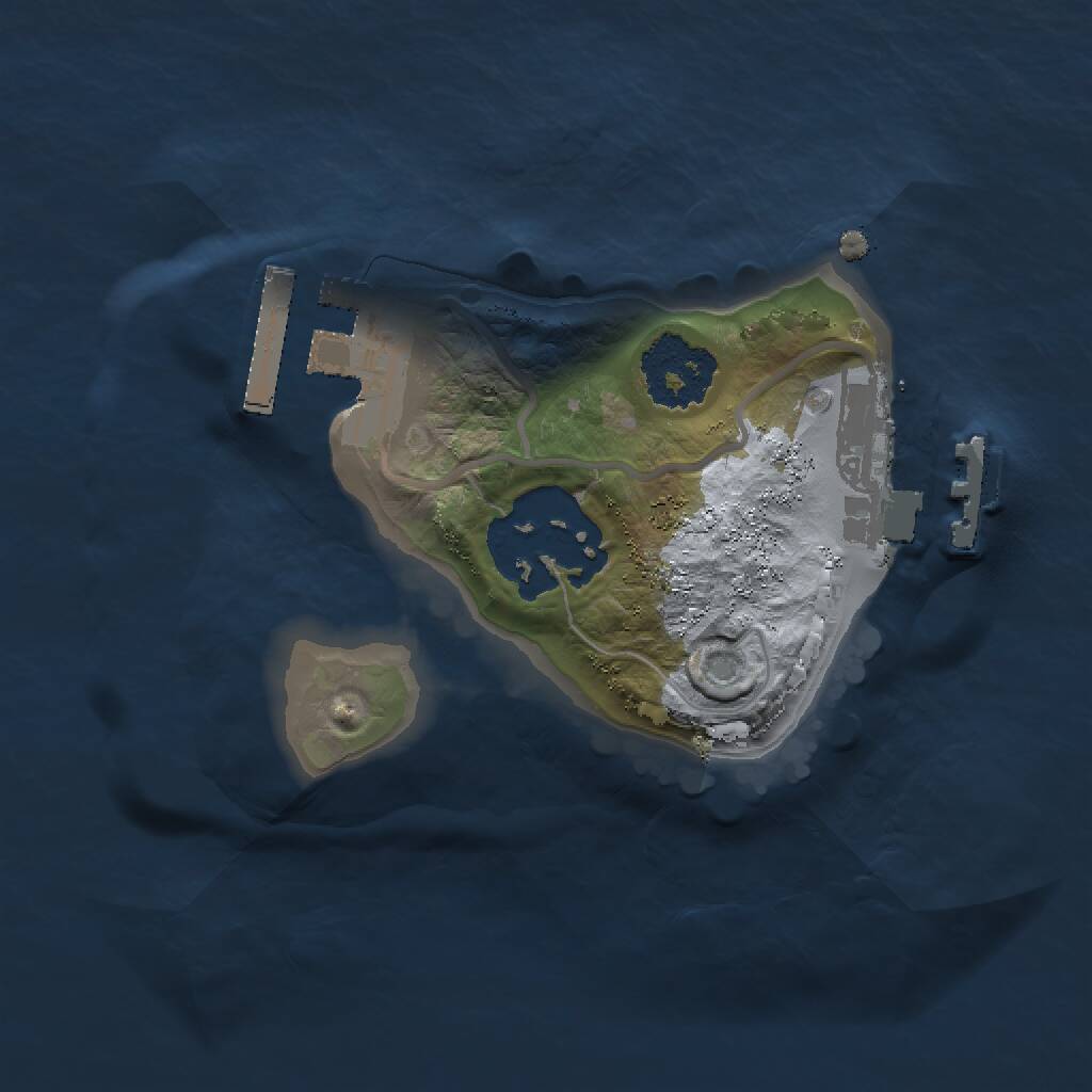 Rust Map: Procedural Map, Size: 1500, Seed: 395196956, 4 Monuments