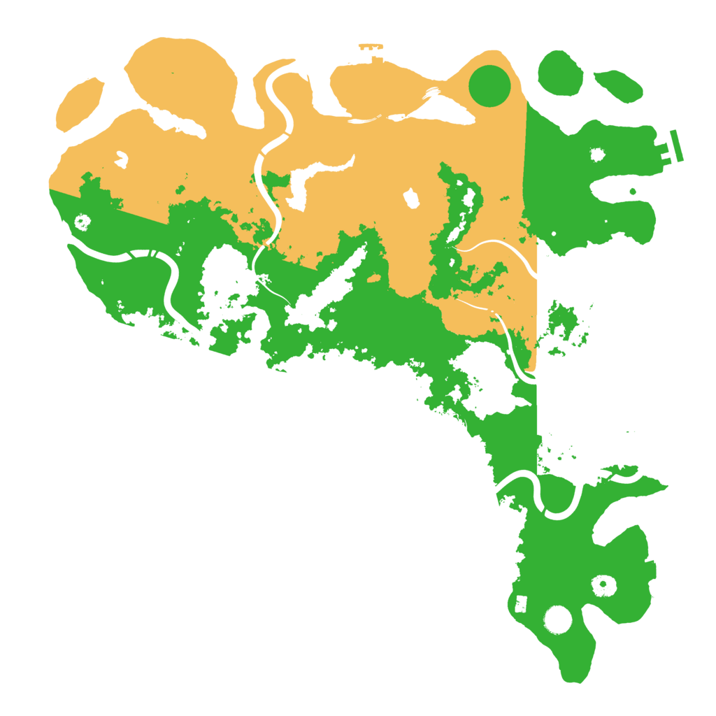 Biome Rust Map: Procedural Map, Size: 4500, Seed: 1285401206