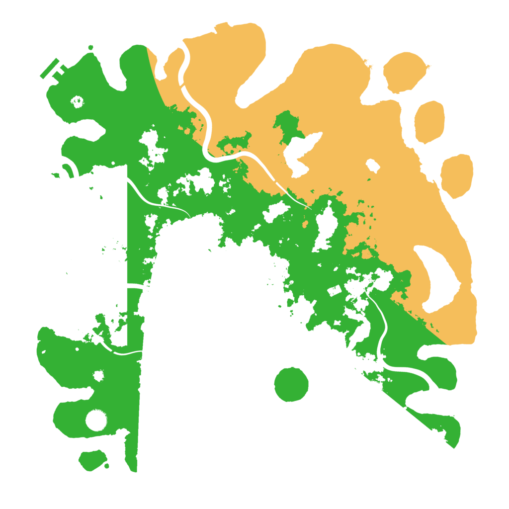 Biome Rust Map: Procedural Map, Size: 4200, Seed: 1627363057