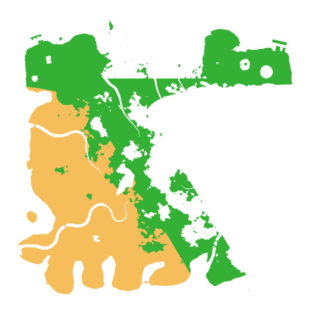 Biome Rust Map: Procedural Map, Size: 4350, Seed: 1249223266
