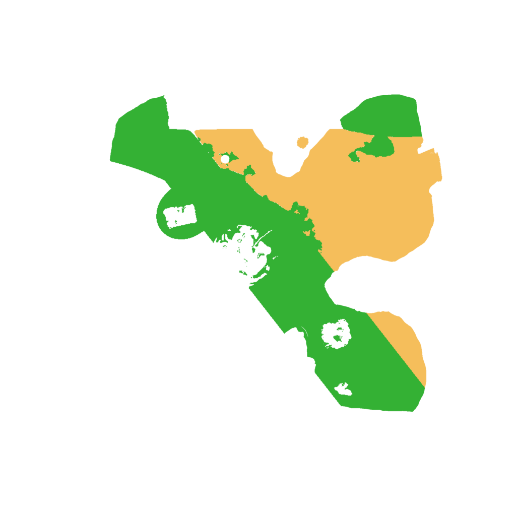 Biome Rust Map: Procedural Map, Size: 1800, Seed: 25896