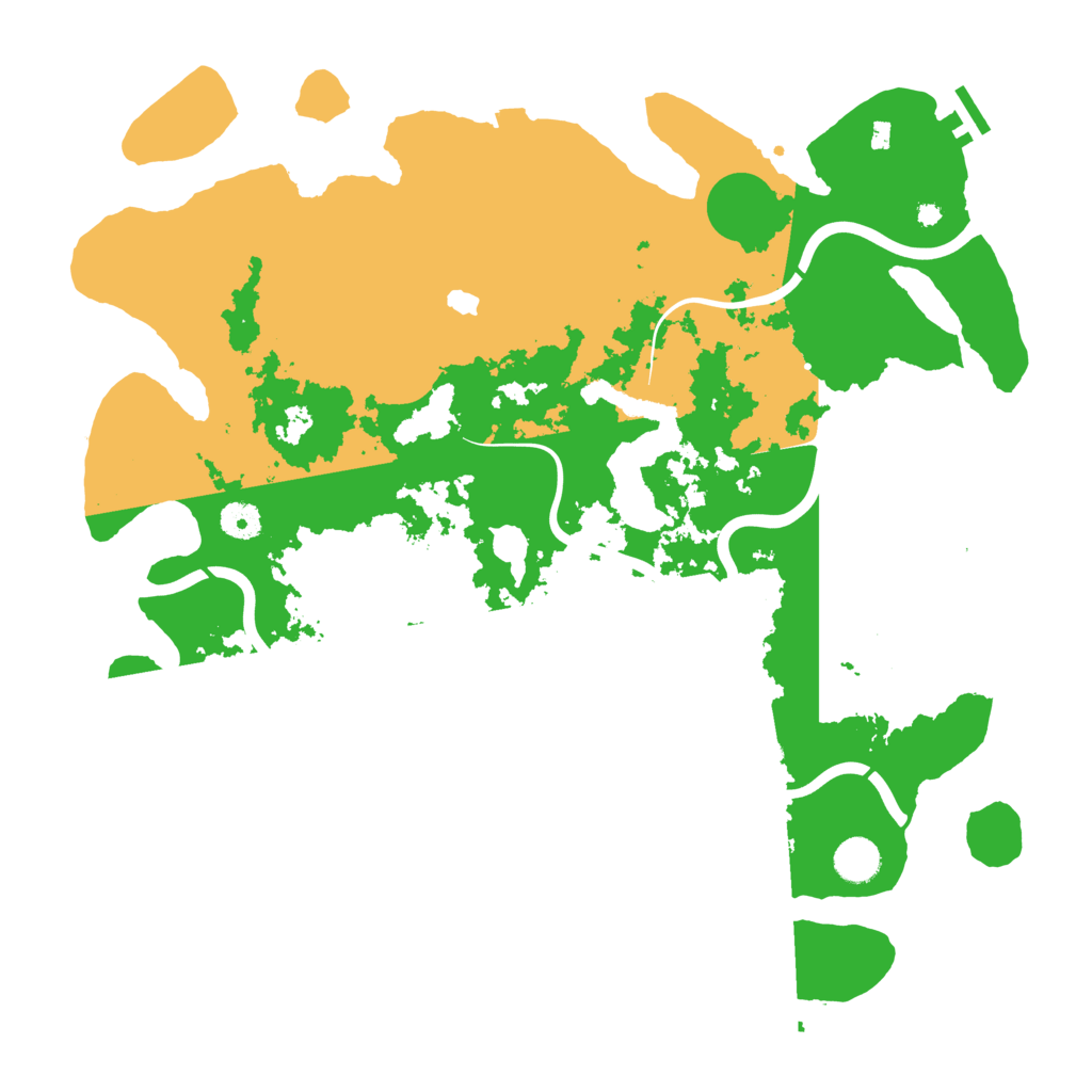 Biome Rust Map: Procedural Map, Size: 4200, Seed: 185890678