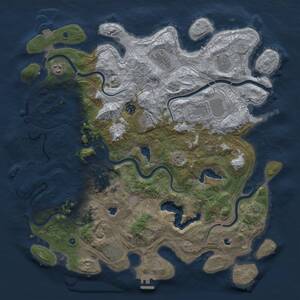 Thumbnail Rust Map: Procedural Map, Size: 4500, Seed: 1286699066, 16 Monuments
