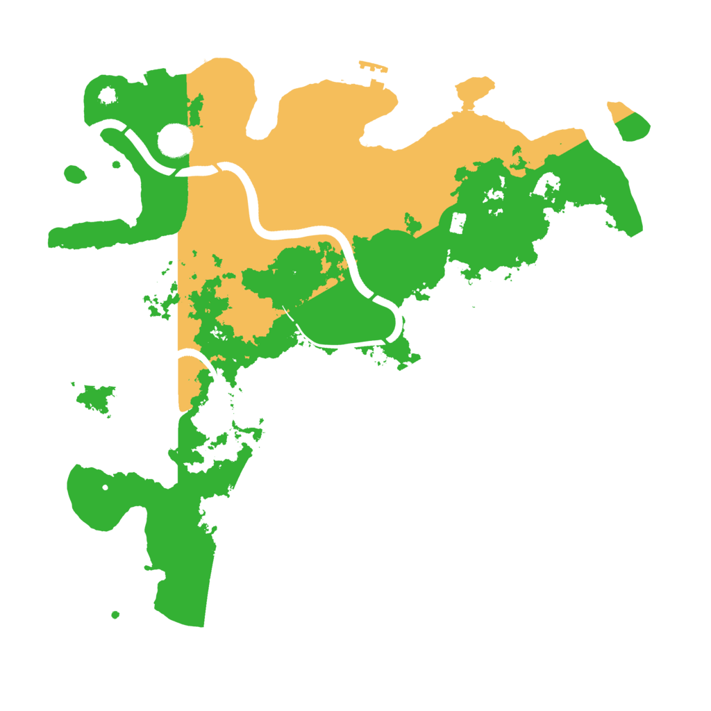 Biome Rust Map: Procedural Map, Size: 3650, Seed: 2053773316