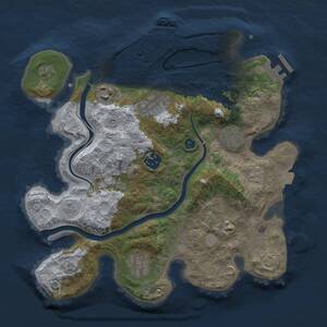 Thumbnail Rust Map: Procedural Map, Size: 3100, Seed: 114980, 12 Monuments