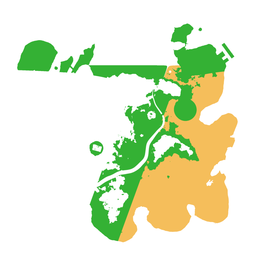 Biome Rust Map: Procedural Map, Size: 3100, Seed: 114980