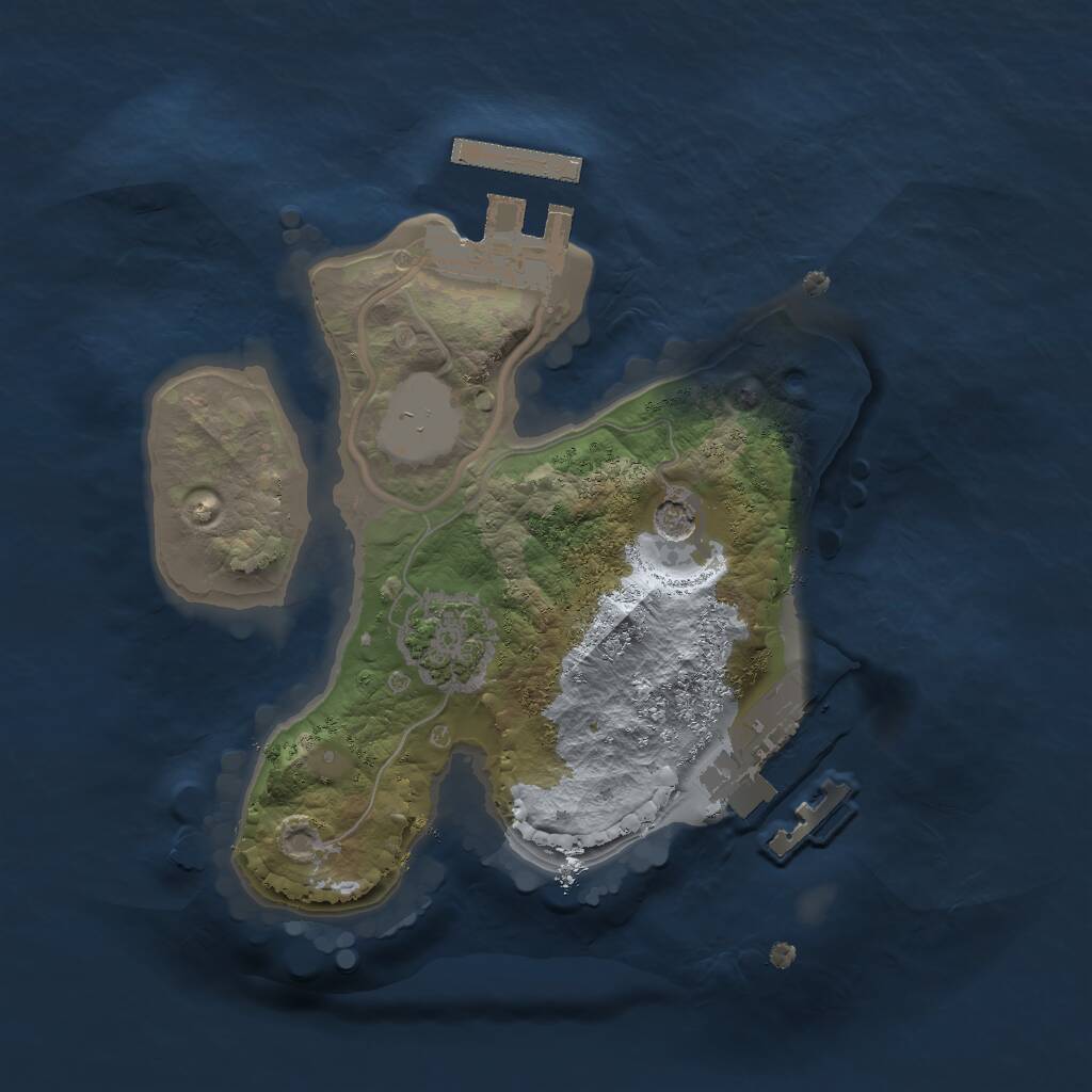 Rust Map: Procedural Map, Size: 1700, Seed: 77793, 5 Monuments