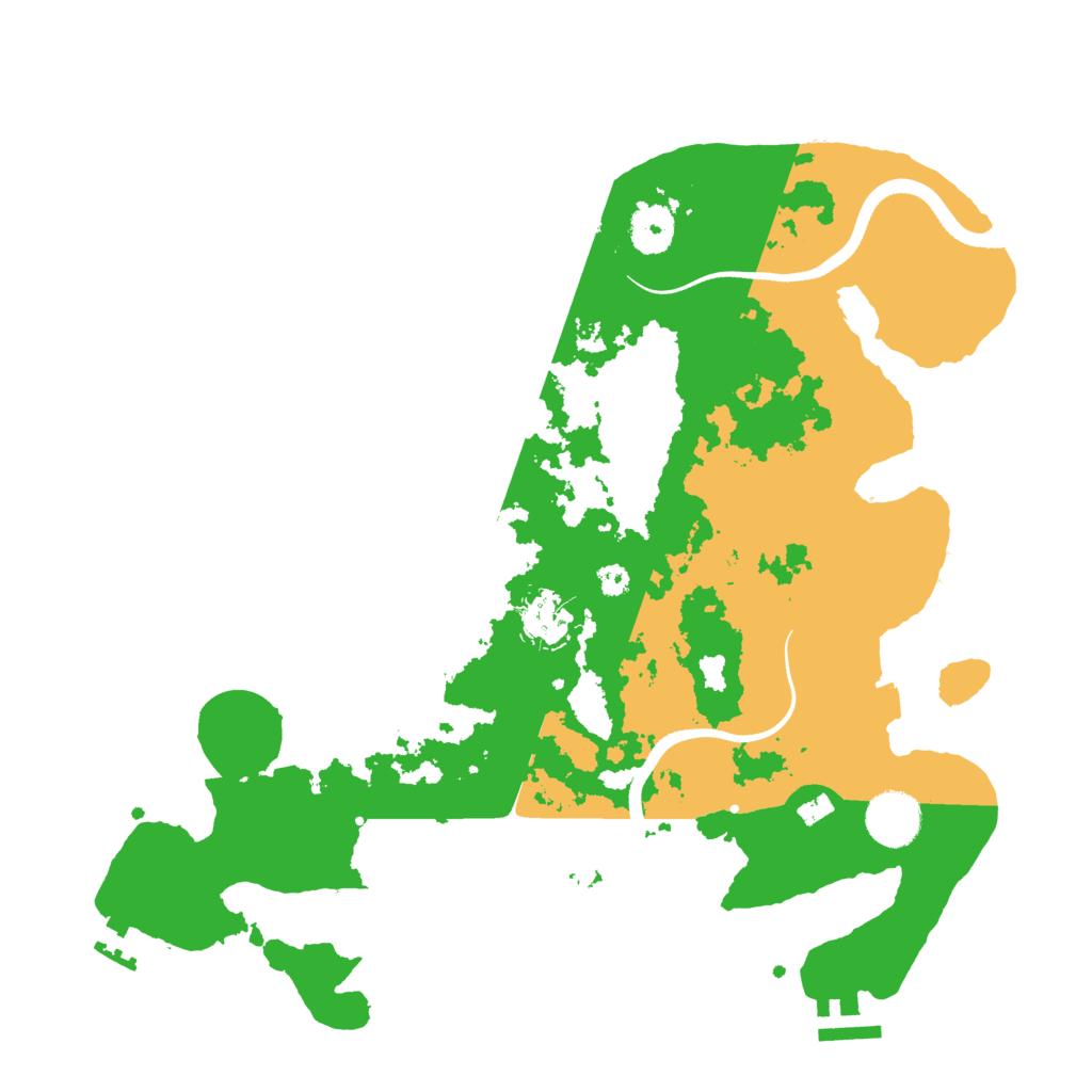 Biome Rust Map: Procedural Map, Size: 3500, Seed: 1285609617