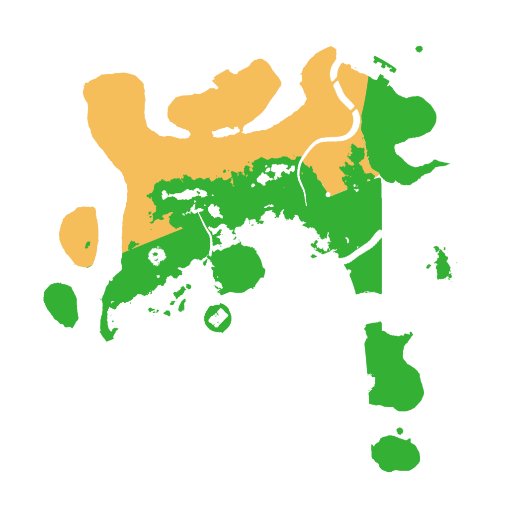 Biome Rust Map: Procedural Map, Size: 3000, Seed: 1515046778