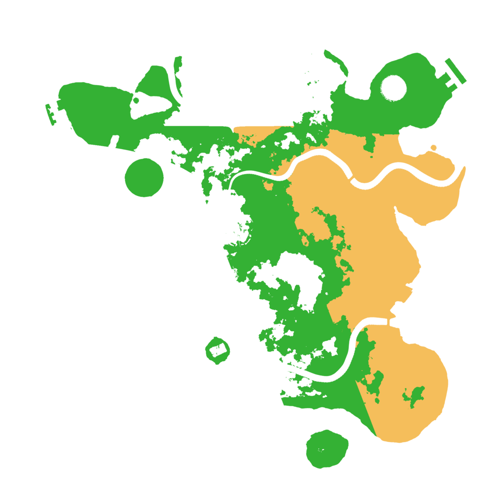 Biome Rust Map: Procedural Map, Size: 3500, Seed: 802440