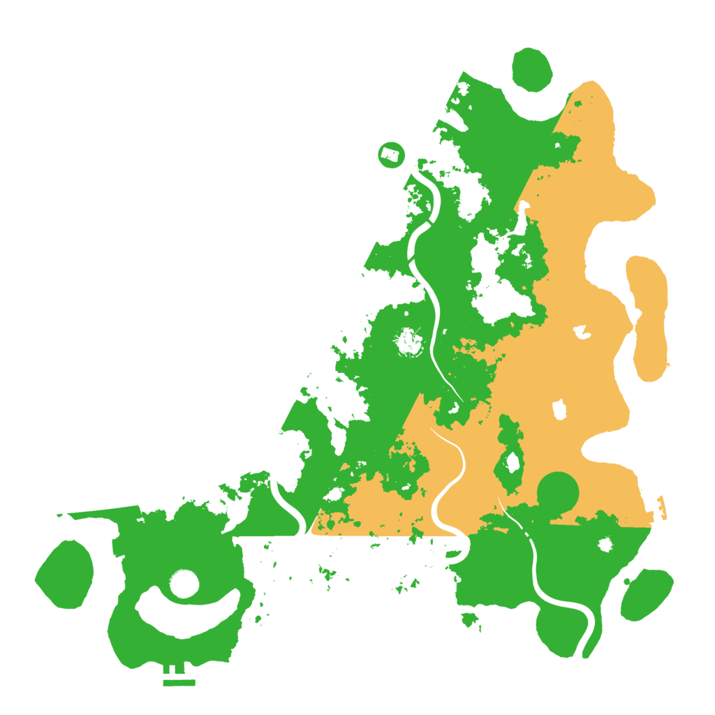 Biome Rust Map: Procedural Map, Size: 4500, Seed: 25894