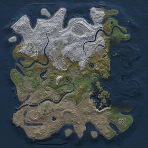 Thumbnail Rust Map: Procedural Map, Size: 4250, Seed: 1731662924, 17 Monuments