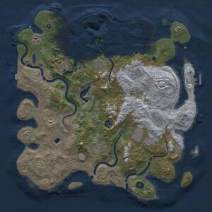 Thumbnail Rust Map: Procedural Map, Size: 4250, Seed: 897952631, 17 Monuments