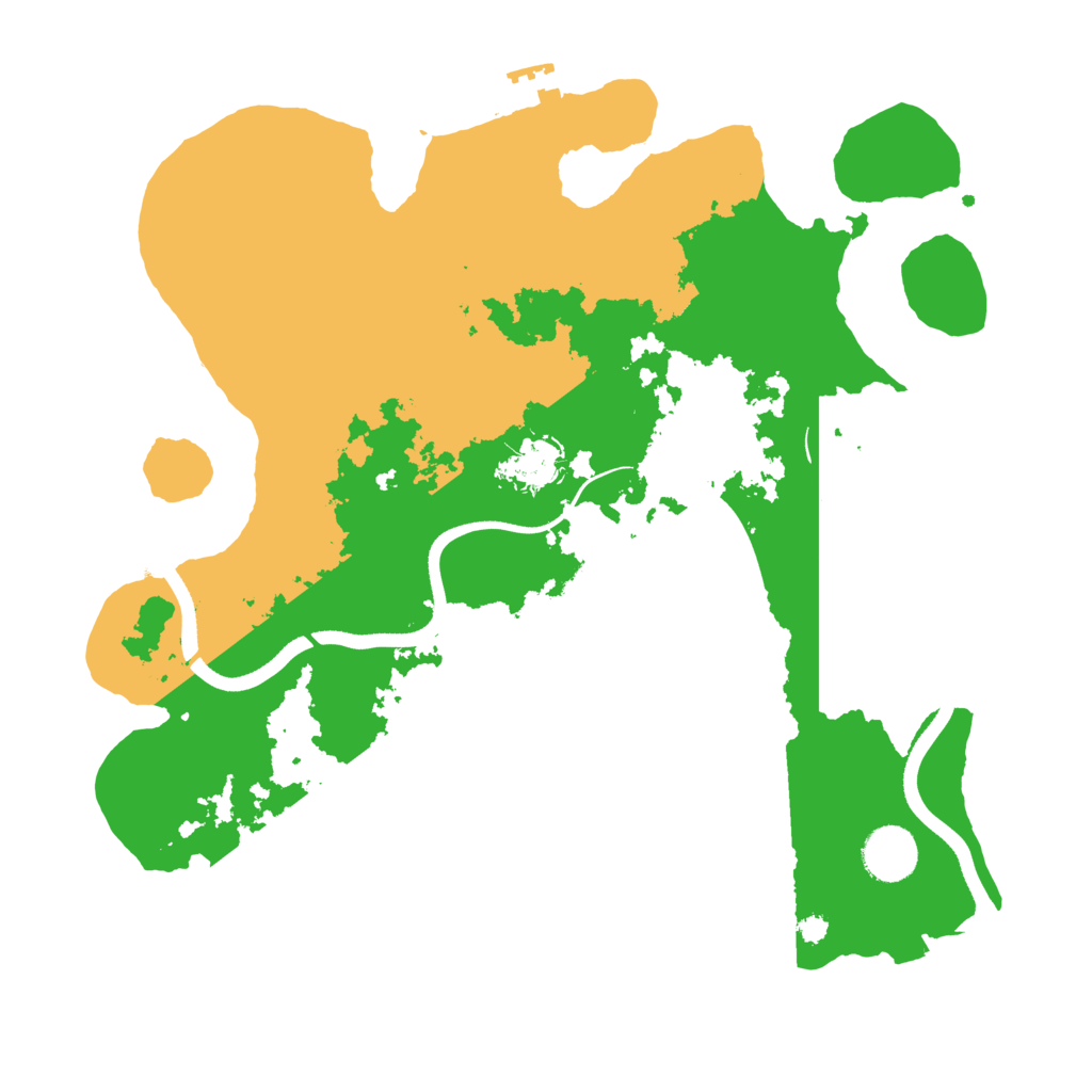 Biome Rust Map: Procedural Map, Size: 3500, Seed: 587383144