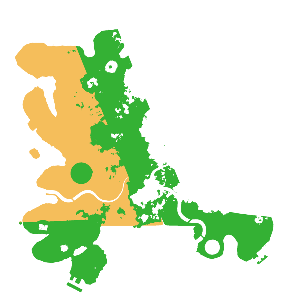 Biome Rust Map: Procedural Map, Size: 3700, Seed: 342253278