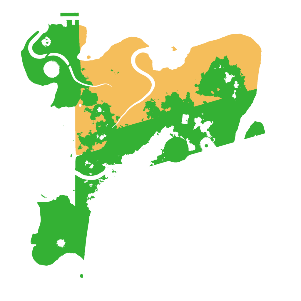 Biome Rust Map: Procedural Map, Size: 3300, Seed: 383838