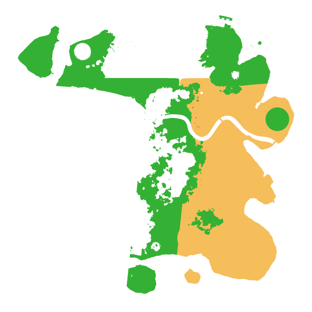 Biome Rust Map: Procedural Map, Size: 3500, Seed: 2055549205
